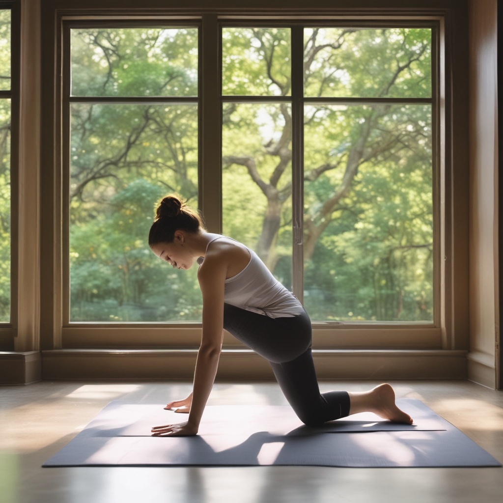 Person doing yoga