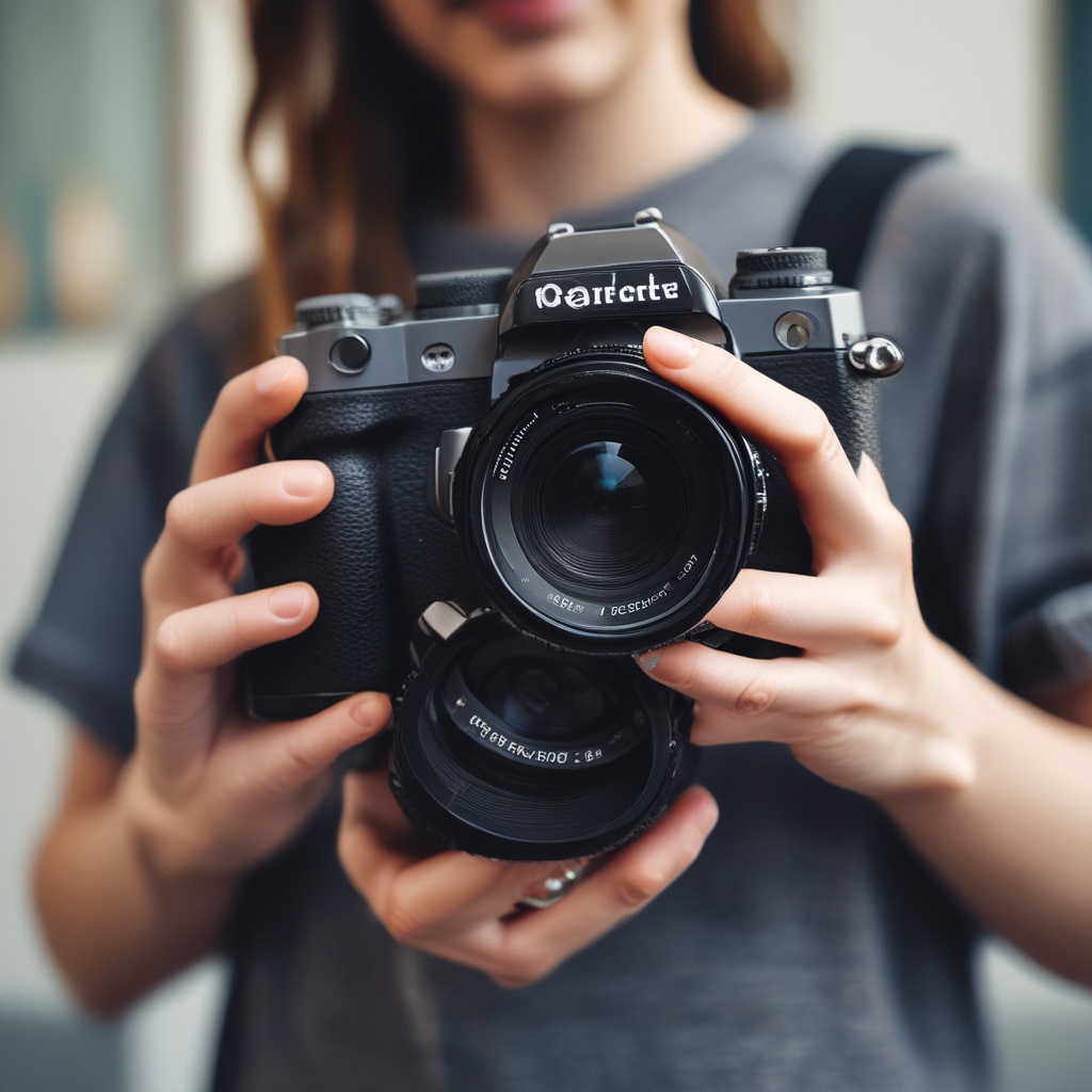 Person holding camera