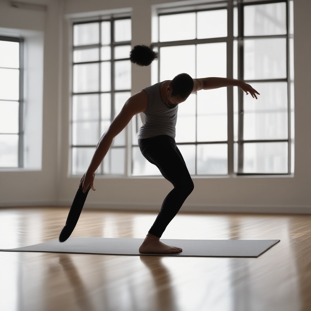 Person stretching